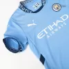 Miniconjunto Manchester City 2024/25 Primera Equipación Local Niño (Camiseta + Pantalón Corto) - camisetasfutbol