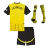 Miniconjunto Completo Borussia Dortmund 2024/25 Primera Equipación Local Niño (Camiseta + Pantalón Corto + Calcetines) - camisetasfutbol