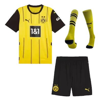 Calidad Premium Conjunto Completo Borussia Dortmund 2024/25 Primera Equipación Local Hombre (Camiseta + Pantalón Corto + Calcetines) - camisetasfutbol
