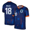 Camiseta MALEN #18 Holanda Euro 2024 Segunda Equipación Visitante Hombre - Versión Hincha - camisetasfutbol