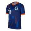 Camiseta MALEN #18 Holanda Euro 2024 Segunda Equipación Visitante Hombre - Versión Hincha - camisetasfutbol