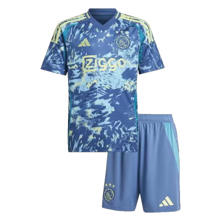 Miniconjunto Ajax 2024/25 Segunda Equipación Visitante Niño (Camiseta + Pantalón Corto) - camisetasfutbol