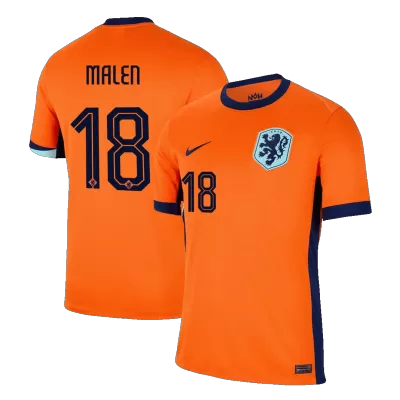 Camiseta MALEN #18 Holanda Euro 2024 Primera Equipación Local Hombre - Versión Hincha - camisetasfutbol