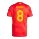 Camiseta FABIÁN #8 España Euro 2024 Primera Equipación Local Hombre - Versión Hincha - camisetasfutbol
