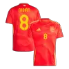 Camiseta FABIÁN #8 España Euro 2024 Primera Equipación Local Hombre - Versión Hincha - camisetasfutbol