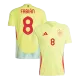 Camiseta FABIÁN #8 España Euro 2024 Segunda Equipación Visitante Hombre - Versión Hincha - camisetasfutbol