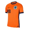 Camiseta MALEN #18 Holanda Euro 2024 Primera Equipación Local Hombre - Versión Hincha - camisetasfutbol