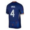 Camiseta VIRGIL #4 Holanda Euro 2024 Segunda Equipación Visitante Hombre - Versión Hincha - camisetasfutbol