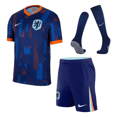 Netherlands Away Soccer Jersey Kit(Jersey+Shorts+Socks) Euro 2024 - camisetasfutbol