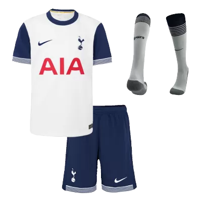 Miniconjunto Completo Tottenham Hotspur 2024/25 Primera Equipación Local Niño (Camiseta + Pantalón Corto + Calcetines) - camisetasfutbol