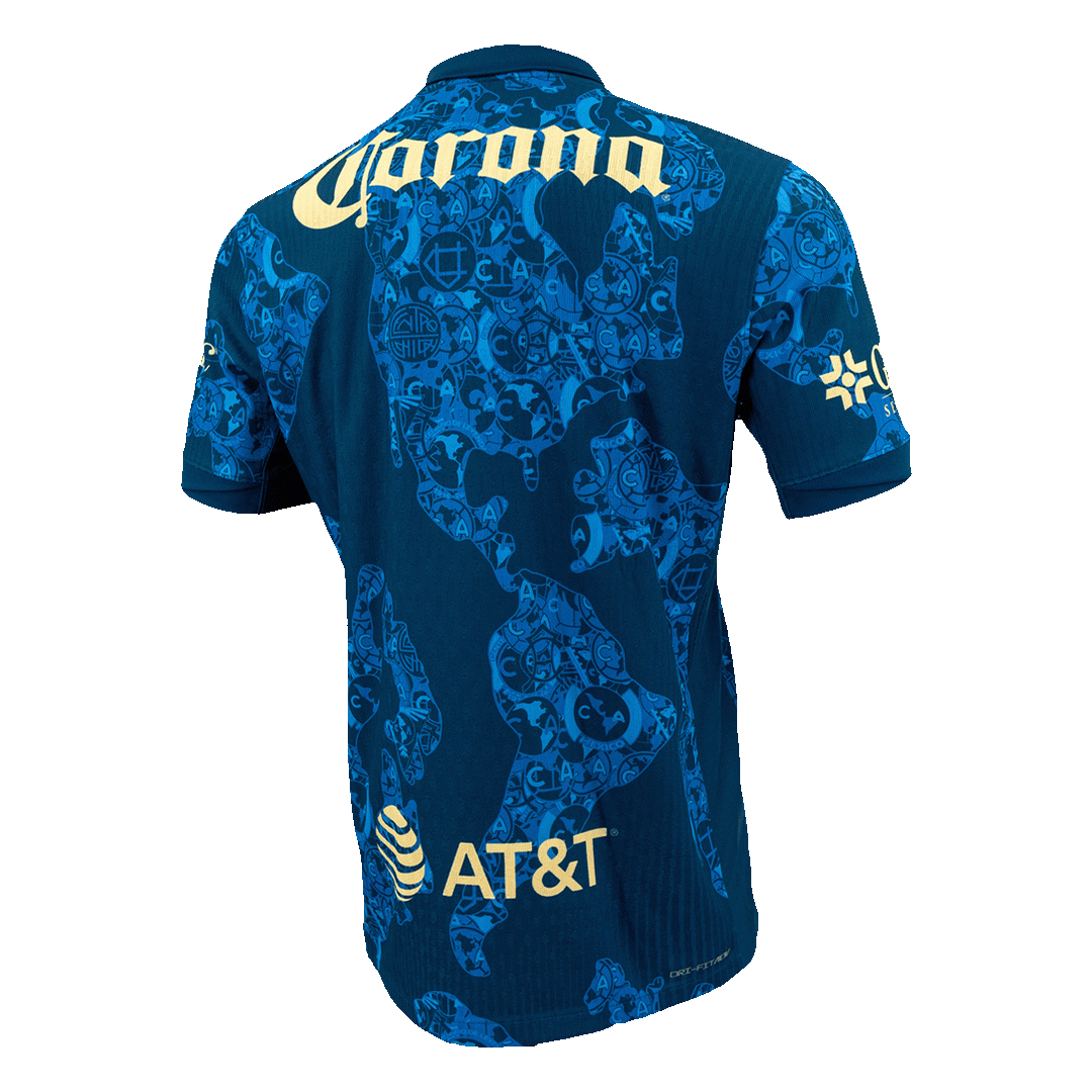 Camiseta Auténtica Club America Aguilas Segunda Equipación Visitante Hombre - Versión Jugador - camisetasfutbol