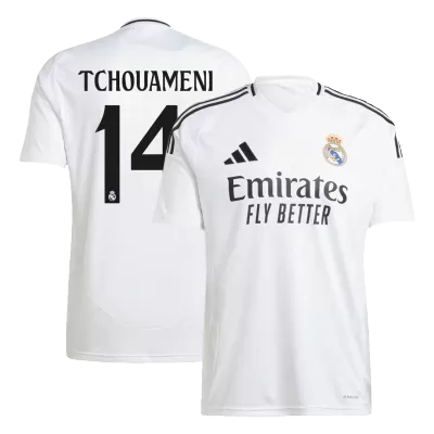 Calidad Premium Camiseta TCHOUAMENI #14 Real Madrid 2024/25 Primera Equipación Local Hombre - Versión Hincha - camisetasfutbol