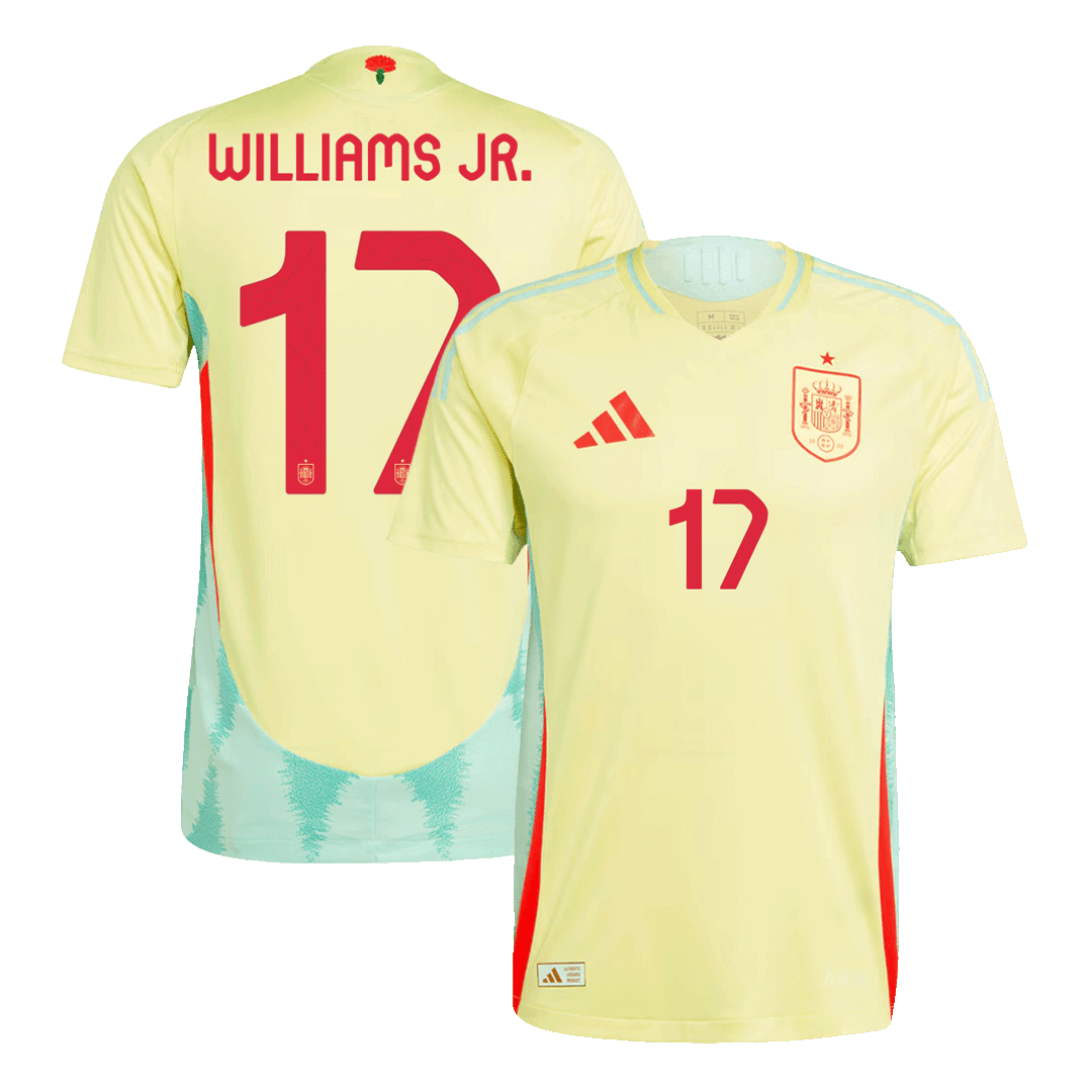 Camiseta WILLIAMS JR. 17 España Euro 2024 Segunda Equipación Visitante