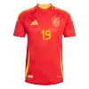 Camiseta Auténtica LAMINE YAMAL #19 España 2024 Primera Equipación Local Hombre - Versión Jugador - camisetasfutbol