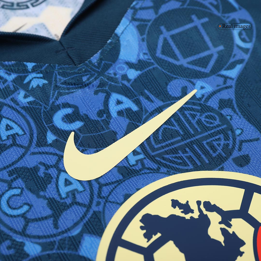 Camiseta Auténtica Club America Aguilas Segunda Equipación Visitante Hombre - Versión Jugador - camisetasfutbol