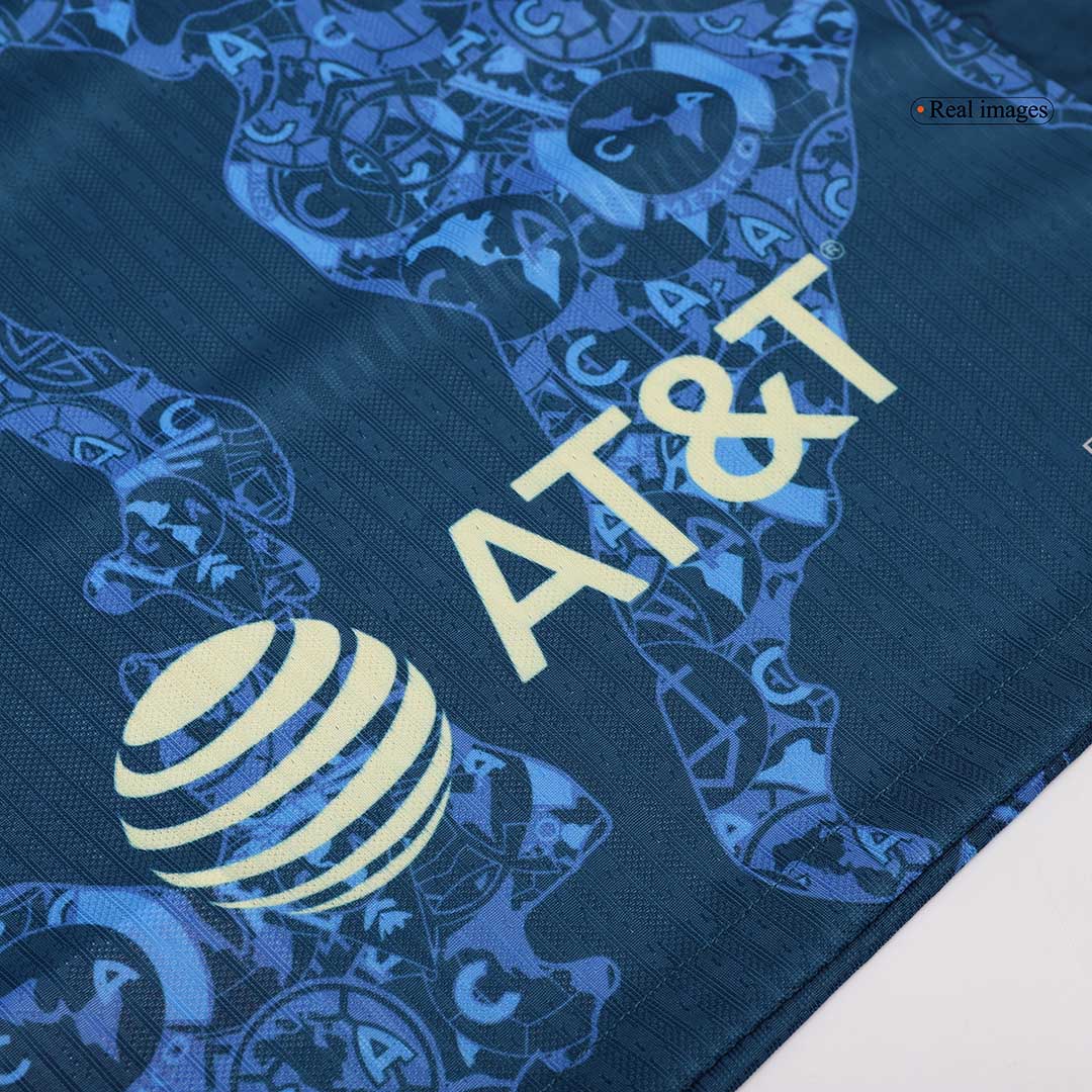 Camiseta Auténtica Club America Aguilas Segunda Equipación Visitante Hombre - Versión Jugador - camisetasfutbol