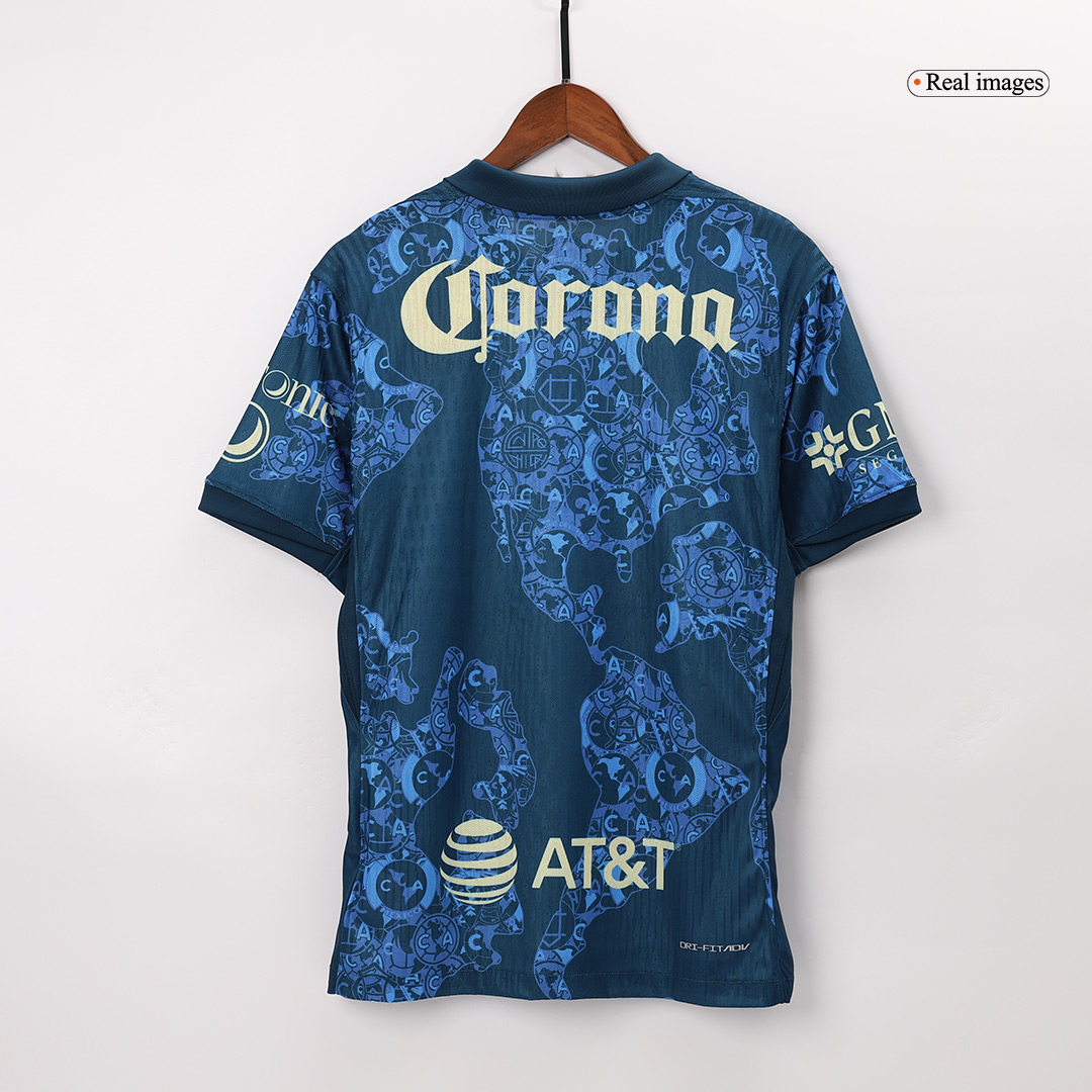 Camiseta Auténtica Club America Aguilas Segunda Equipación Visitante Hombre - Versión Jugador - camisetasfutbol