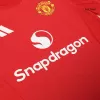 Conjunto Auténtico Manchester United 2024/25 Primera Equipación Local Hombre (Camiseta + Pantalón Corto) - camisetasfutbol