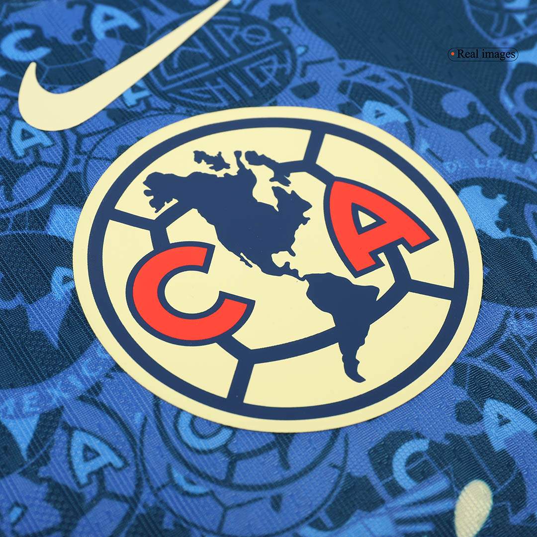 Camiseta Auténtica Club America Aguilas Segunda Equipación Visitante Hombre - Versión Jugador - camisetasfutbol