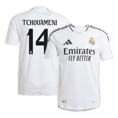 Calidad Premium Camiseta Auténtica TCHOUAMENI #14 Real Madrid 2024/25 Primera Equipación Local Hombre - Versión Jugador - camisetasfutbol