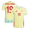 Camiseta Auténtica LAMINE YAMAL #19 España 2024 Segunda Equipación Visitante Hombre - Versión Jugador - camisetasfutbol