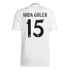 Calidad Premium Camiseta ARDA GÜLER #15 Real Madrid 2024/25 Primera Equipación Local Hombre - Versión Hincha - camisetasfutbol