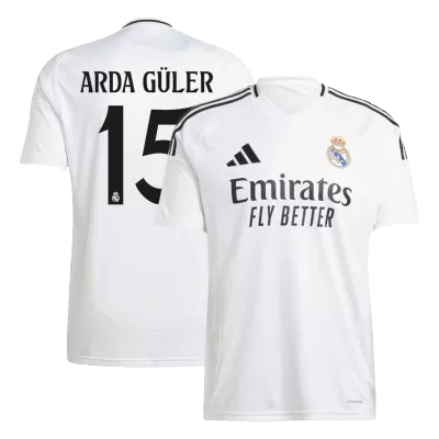 Calidad Premium Camiseta ARDA GÜLER #15 Real Madrid 2024/25 Primera Equipación Local Hombre - Versión Hincha - camisetasfutbol