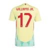 Camiseta Auténtica WILLIAMS JR. #17 España 2024 Segunda Equipación Visitante Hombre - Versión Jugador - camisetasfutbol