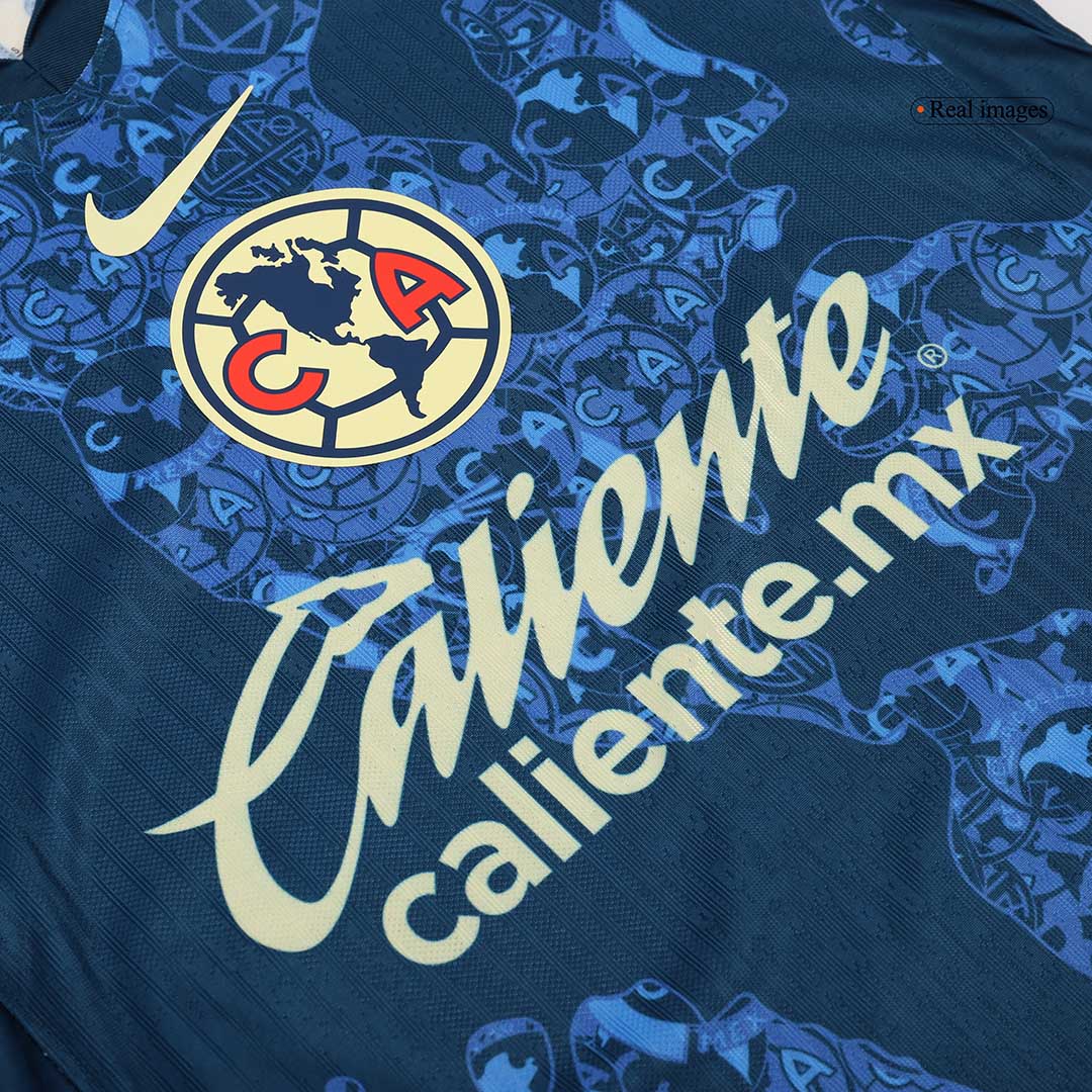 Camiseta Auténtica Club America Aguilas Segunda Equipación Visitante Hombre - Versión Jugador - camisetasfutbol