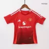 Miniconjunto Manchester United 2024/25 Primera Equipación Local Niño (Camiseta + Pantalón Corto) - camisetasfutbol