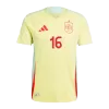 Camiseta Auténtica RODRIGO #16 España 2024 Segunda Equipación Visitante Hombre - Versión Jugador - camisetasfutbol