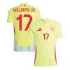 Camiseta WILLIAMS JR. #17 España Euro 2024 Segunda Equipación Visitante Hombre - Versión Hincha - camisetasfutbol