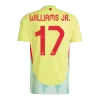 Camiseta WILLIAMS JR. #17 España Euro 2024 Segunda Equipación Visitante Hombre - Versión Hincha - camisetasfutbol