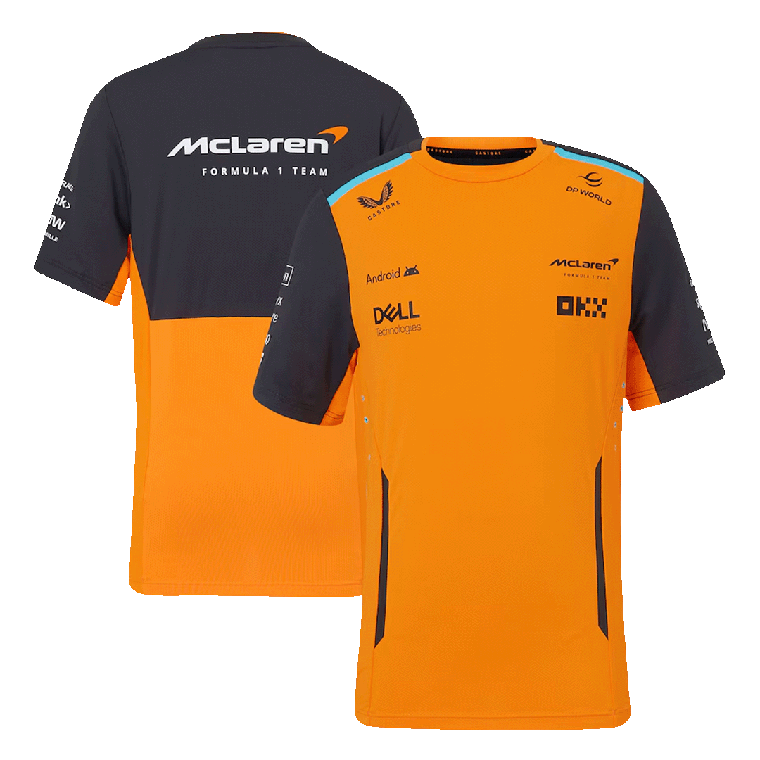 Calidad Premium Camiseta de McLaren F1 Racing Team Set Up T-Shirt Orange Hombre Naranja - camisetasfutbol