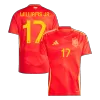 Camiseta WILLIAMS JR. #17 España Euro 2024 Primera Equipación Local Hombre - Versión Hincha - camisetasfutbol