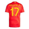 Camiseta WILLIAMS JR. #17 España Euro 2024 Primera Equipación Local Hombre - Versión Hincha - camisetasfutbol