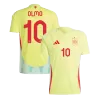 Camiseta OLMO #10 España Euro 2024 Segunda Equipación Visitante Hombre - Versión Hincha - camisetasfutbol