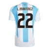 Calidad Premium Camiseta L.MARTÍNEZ #22 Argentina 2024 Primera Equipación Local Hombre - Versión Hincha - camisetasfutbol