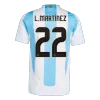 Camiseta Auténtica L.MARTÍNEZ #22 Argentina 2024 Primera Equipación Local Hombre - Versión Jugador - camisetasfutbol