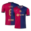 Camiseta GAVI #6 Barcelona 2024/25 Primera Equipación Local Hombre - Versión Hincha - camisetasfutbol