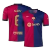 Calidad Premium Camiseta GAVI #6 Barcelona 2024/25 Primera Equipación Local Hombre - Versión Hincha - camisetasfutbol