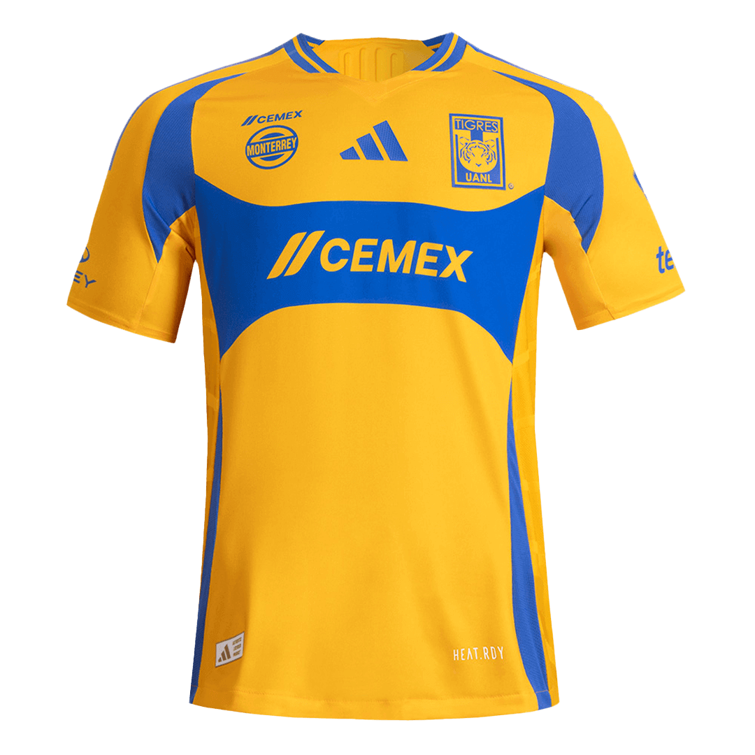 Camiseta Auténtica Tigres UANL Primera Equipación Local Hombre - Versión Jugador - camisetasfutbol
