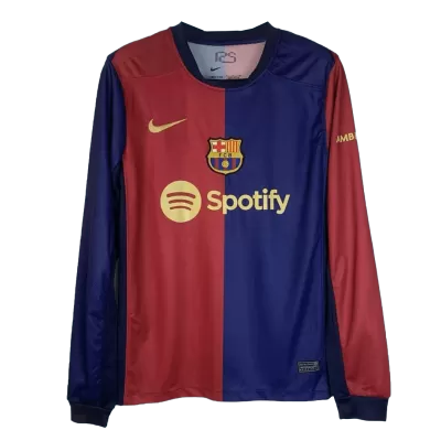 Camiseta Manga Larga Barcelona 2024/25 Primera Equipación Local Hombre - Versión Hincha - camisetasfutbol