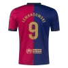 Camiseta LEWANDOWSKI #9 Barcelona 2024/25 Primera Equipación Local Hombre - Versión Hincha - camisetasfutbol