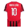 UCL Camiseta RAFA LEÃO #10 AC Milan 2024/25 Primera Equipación Local Hombre - Versión Hincha - camisetasfutbol