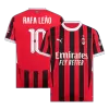 UCL Camiseta RAFA LEÃO #10 AC Milan 2024/25 Primera Equipación Local Hombre - Versión Hincha - camisetasfutbol