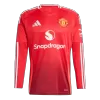 Camiseta Manga Larga Manchester United 2024/25 Primera Equipación Local Hombre - Versión Hincha - camisetasfutbol