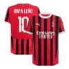 UCL Camiseta Auténtica RAFA LEÃO #10 AC Milan 2024/25 Primera Equipación Local Hombre - Versión Jugador - camisetasfutbol