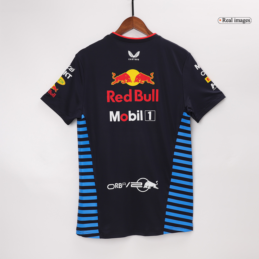Calidad Premium Camiseta de Red Bull F1 Racing Team Set up T-Shirt - Navy Hombre Azul Profundo - camisetasfutbol