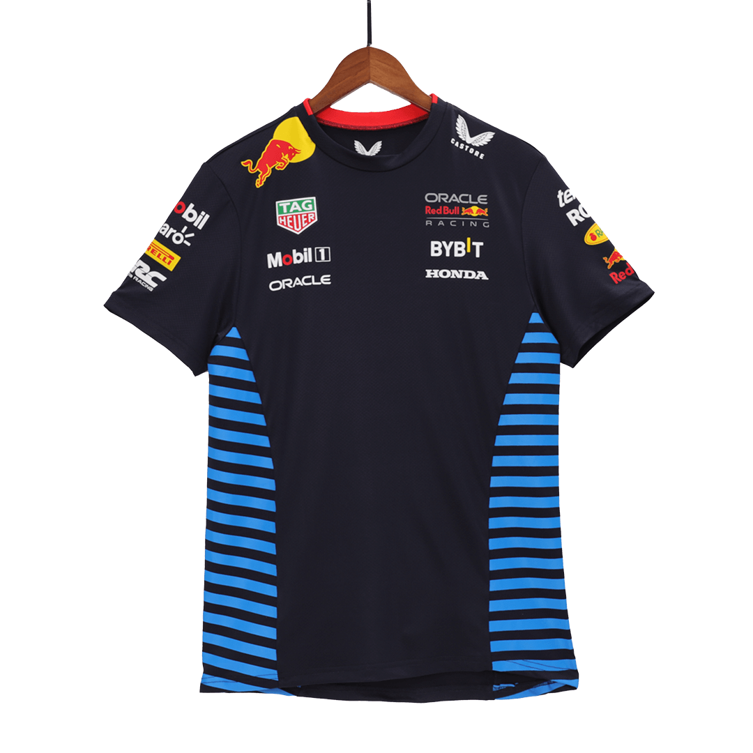 Calidad Premium Camiseta de Red Bull F1 Racing Team Set up T-Shirt - Navy Hombre Azul Profundo - camisetasfutbol